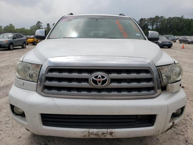 5TDZY67A78S015217 - 2008 TOYOTA SEQUOIA PLATINUM WHITE photo 5