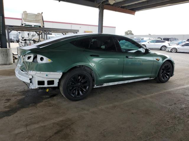 5YJSA1E17HF208645 - 2017 TESLA MODEL S GREEN photo 3