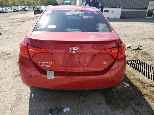 5YFBURHE1HP606605 - 2017 TOYOTA COROLLA L RED photo 6