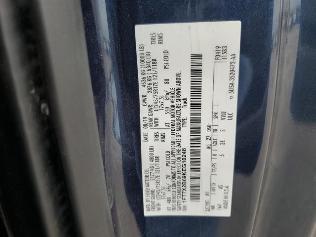 1FT7X2B69KEG10248 - 2019 FORD F250 SUPER DUTY BLUE photo 12