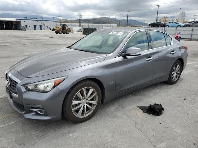 JN1BV7APXFM344535 - 2015 INFINITI Q50 BASE GRAY photo 1