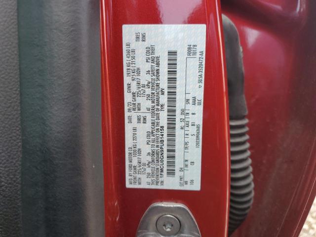 1FMCU0GN9PUB14158 - 2023 FORD ESCAPE ACTIVE 红色 照片 12