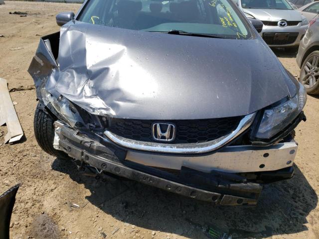 2HGFB2F52EH504525 - 2014 HONDA CIVIC LX GRAY photo 9