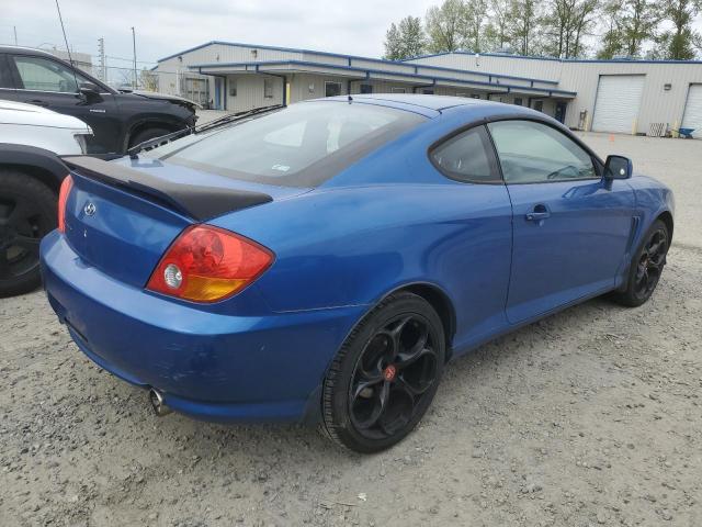 KMHHM65D54U122949 - 2004 HYUNDAI TIBURON BLUE photo 3