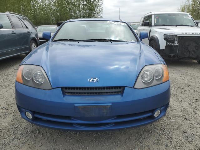 KMHHM65D54U122949 - 2004 HYUNDAI TIBURON BLUE photo 5