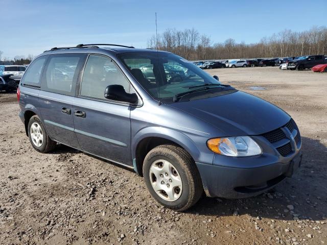 1B4GP25B12B699806 - 2002 DODGE CARAVAN SE BLUE photo 4