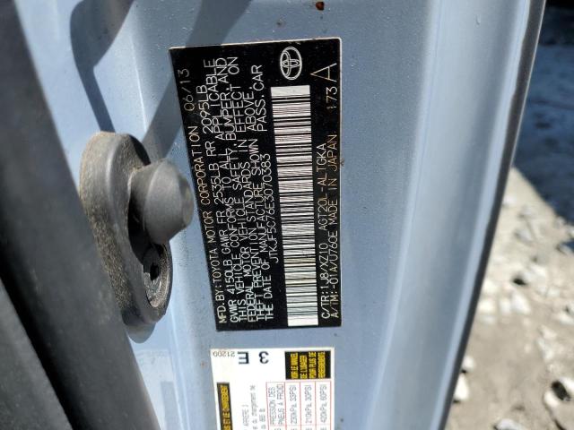 JTKJF5C76E3070383 - 2014 TOYOTA SCION TC 灰色 照片 12