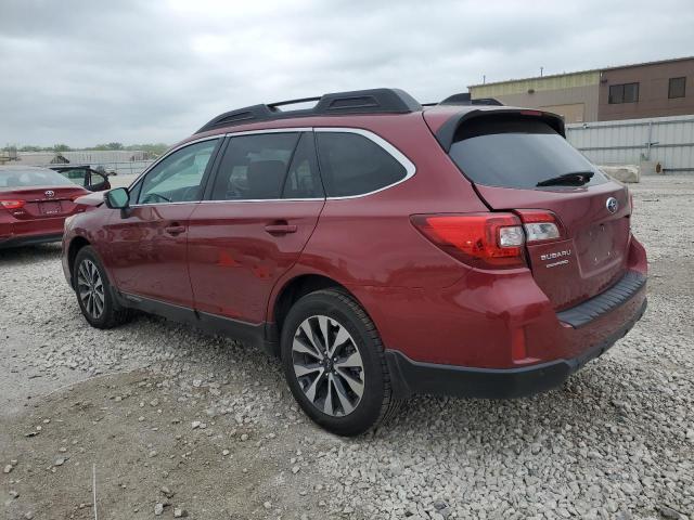 4S4BSENC0H3370776 - 2017 SUBARU OUTBACK 3.6R LIMITED RED photo 2