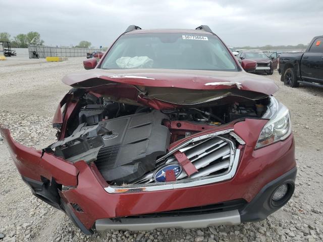 4S4BSENC0H3370776 - 2017 SUBARU OUTBACK 3.6R LIMITED RED photo 5