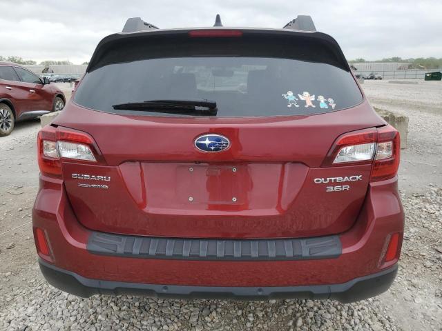 4S4BSENC0H3370776 - 2017 SUBARU OUTBACK 3.6R LIMITED RED photo 6