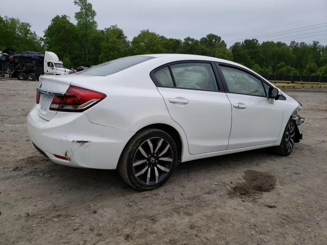 19XFB2F90FE063475 - 2015 HONDA CIVIC EXL WHITE photo 3