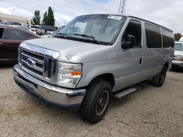 1FBNE31L49DA43722 - 2009 FORD ECONOLINE E350 SUPER DUTY WAGON SILVER photo 1