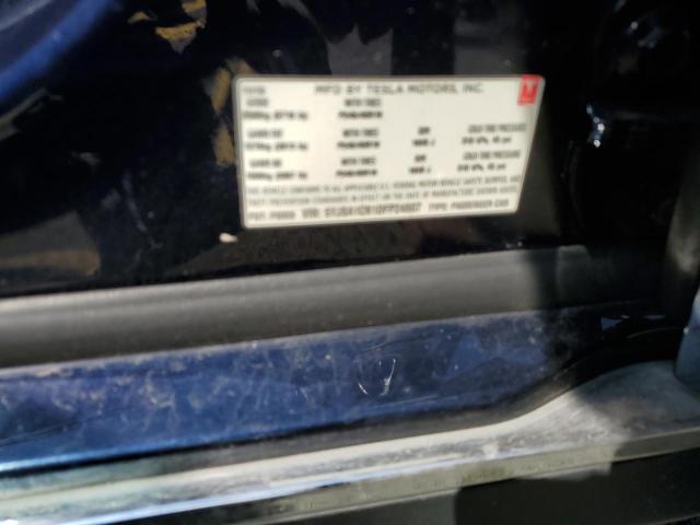 5YJSA1CN1DFP24807 - 2013 TESLA MODEL S 蓝色 照片 12