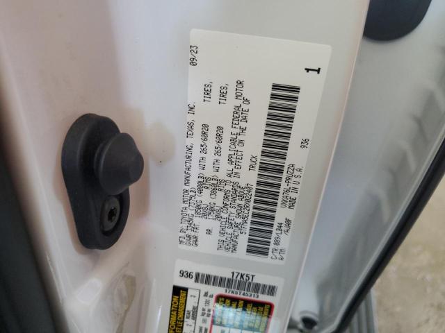 5TFMA5EC2RX022407 - 2024 TOYOTA TUNDRA CREWMAX PLATINUM 白色 照片 12