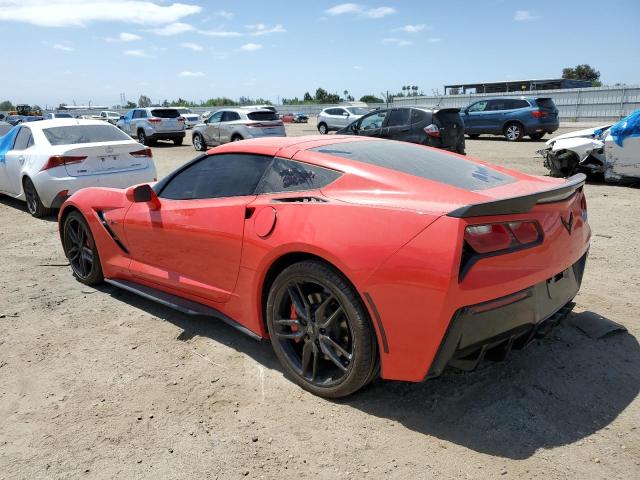 1G1YB2D72K5121028 - 2019 CHEVROLET CORVETTE STINGRAY 1LT RED photo 2