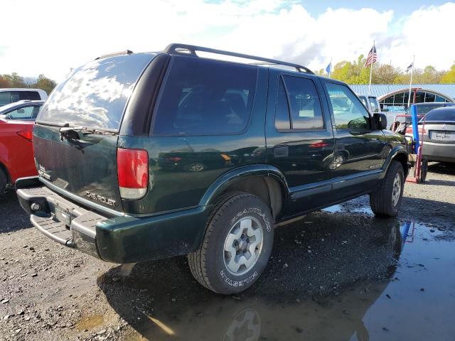 1GNDT13WX2K223143 - 2002 CHEVROLET BLAZER GREEN photo 3