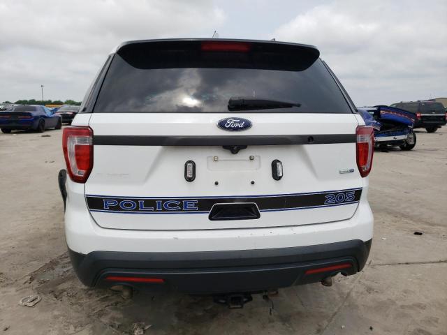 1FM5K8AR0HGB92921 - 2017 FORD EXPLORER POLICE INTERCEPTOR WHITE photo 6