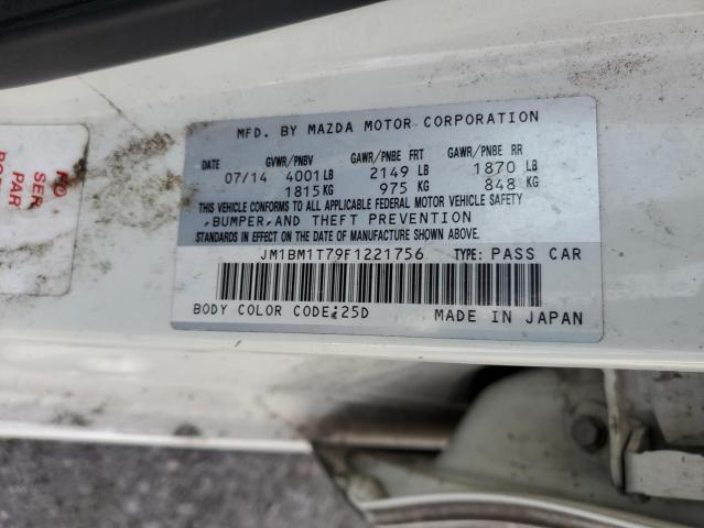 JM1BM1T79F1221756 - 2015 MAZDA 3 SV WHITE photo 12