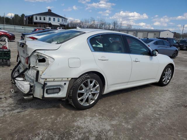 JN1CV6AR6AM254615 - 2010 INFINITI G37 WHITE photo 3