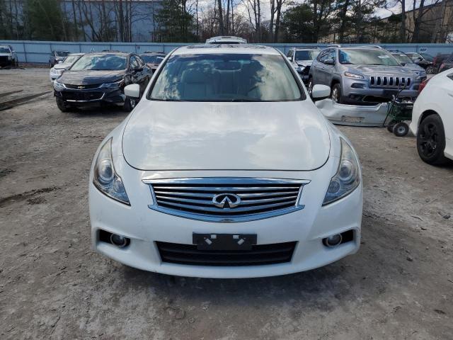 JN1CV6AR6AM254615 - 2010 INFINITI G37 WHITE photo 5