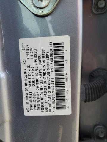 19UUB2F70GA000811 - 2016 ACURA TLX ADVANCE GRAY photo 13