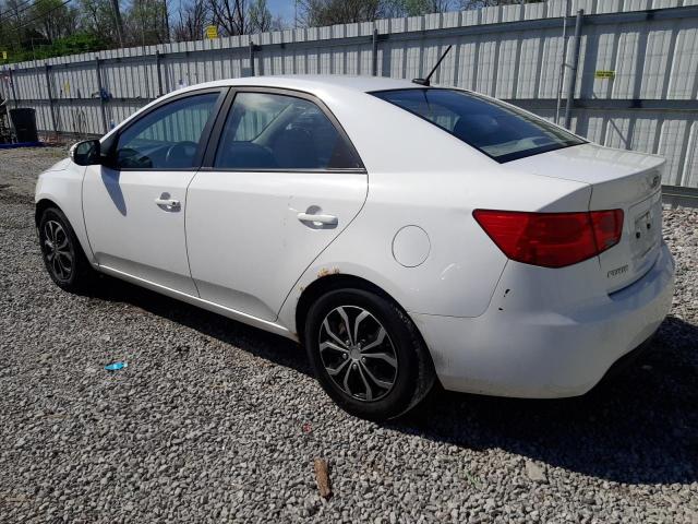 KNAFU4A29A5111184 - 2010 KIA FORTE EX WHITE photo 2