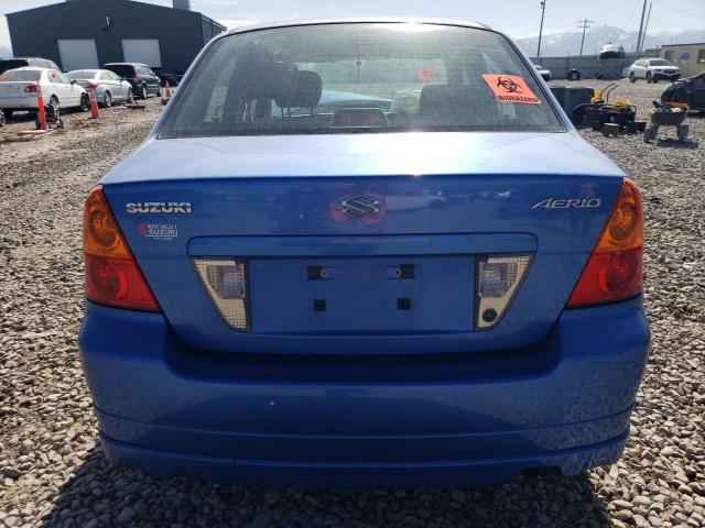 JS2RA61S445201129 - 2004 SUZUKI AERIO S BLUE photo 6