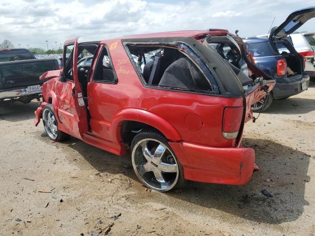 1GNCS18X83K180942 - 2003 CHEVROLET BLAZER RED photo 2