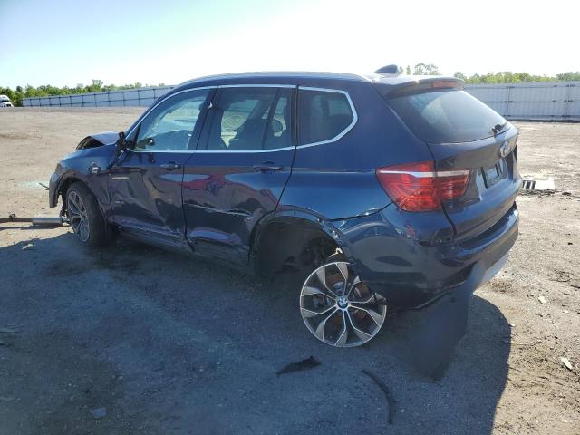 5UXWX9C34H0T20500 - 2017 BMW X3 XDRIVE28I BLUE photo 2