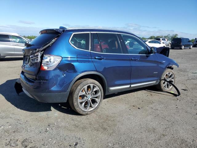 5UXWX9C34H0T20500 - 2017 BMW X3 XDRIVE28I BLUE photo 3