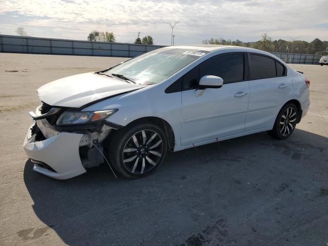 19XFB2F91FE211892 - 2015 HONDA CIVIC EXL WHITE photo 1