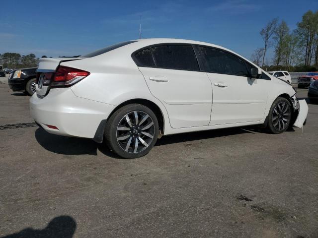 19XFB2F91FE211892 - 2015 HONDA CIVIC EXL WHITE photo 3