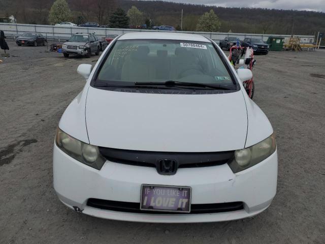 2HGFA16578H338049 - 2008 HONDA CIVIC LX WHITE photo 5