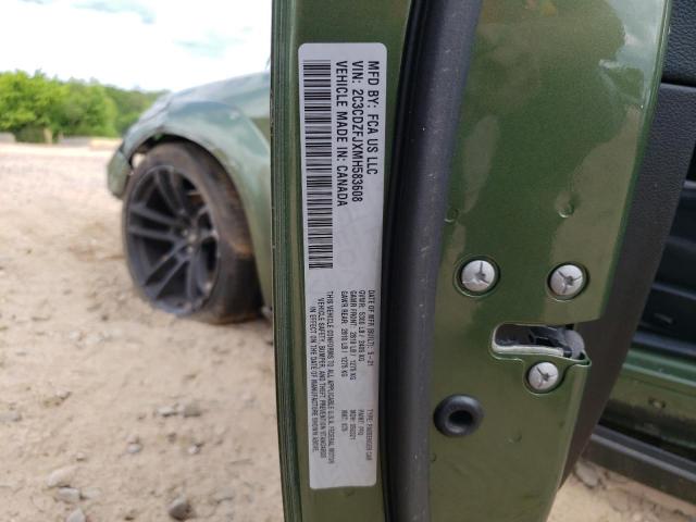 2C3CDZFJXMH583608 - 2021 DODGE CHALLENGER R/T SCAT PACK GREEN photo 12
