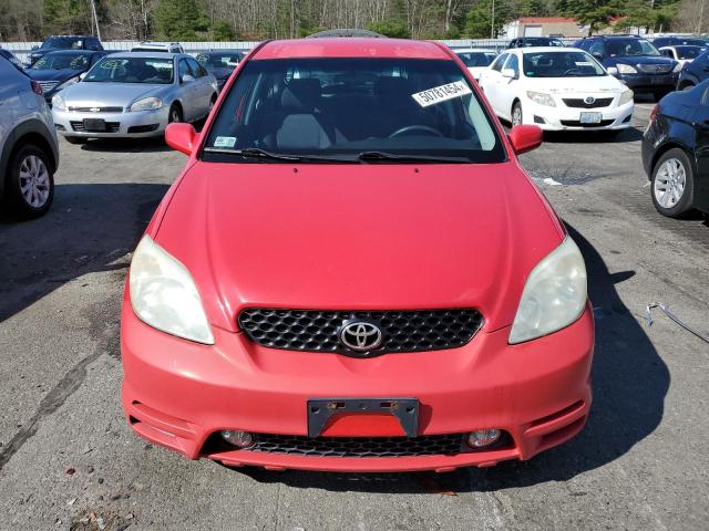 2T1KR32E33C006717 - 2003 TOYOTA COROLLA MA XR RED photo 5