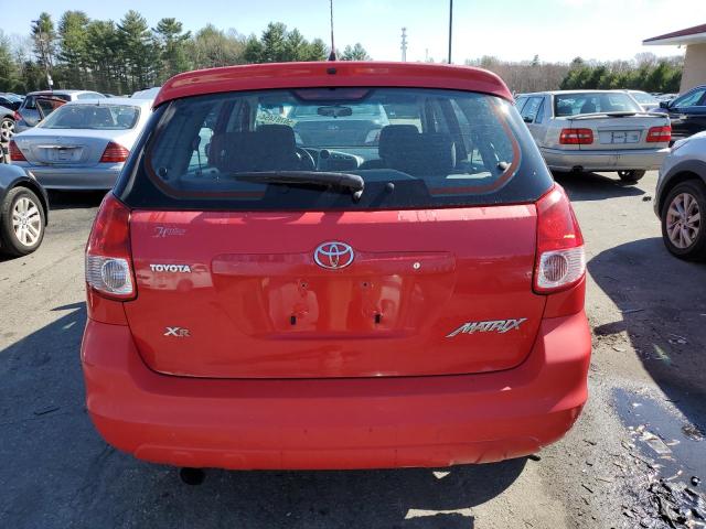 2T1KR32E33C006717 - 2003 TOYOTA COROLLA MA XR RED photo 6