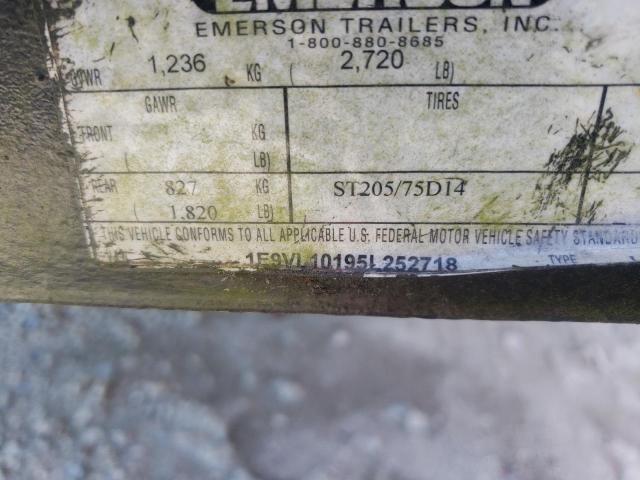 1E9VL10195L252718 - 2005 EMER TRAILER BLACK photo 10