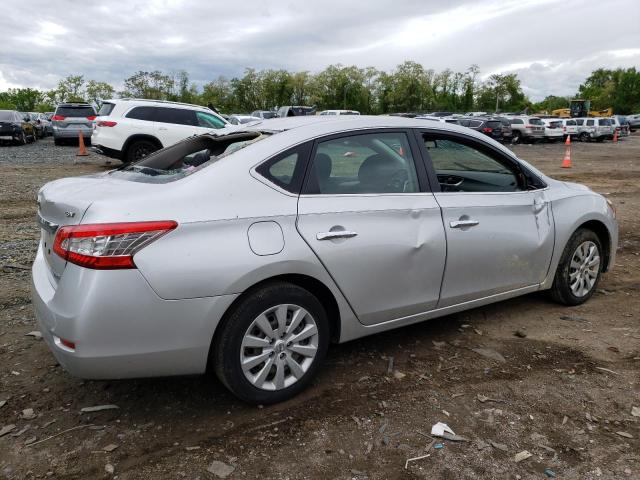 3N1AB7AP5DL687569 - 2013 NISSAN SENTRA S SILVER photo 3