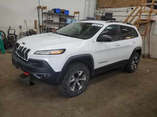 1C4PJMBS0EW129300 - 2014 JEEP CHEROKEE TRAILHAWK WHITE photo 1
