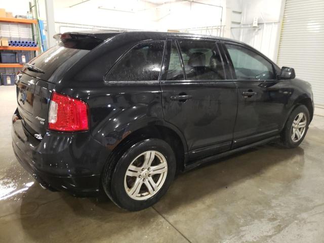 2FMDK4AK3BBA03944 - 2011 FORD EDGE SPORT BLACK photo 3