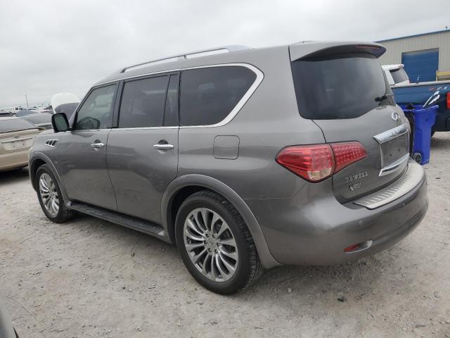 JN8AZ2ND6E9751645 - 2014 INFINITI QX80 SILVER photo 2