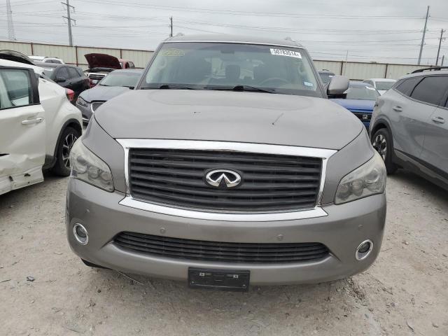 JN8AZ2ND6E9751645 - 2014 INFINITI QX80 SILVER photo 5