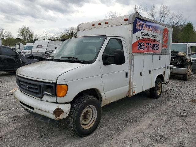 1FDSE35L16HA12310 - 2006 FORD ECONOLINE E350 SUPER DUTY CUTAWAY VAN WHITE photo 1