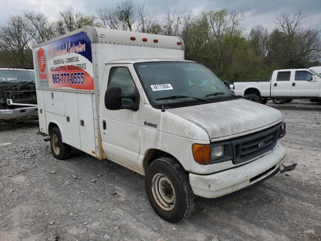 1FDSE35L16HA12310 - 2006 FORD ECONOLINE E350 SUPER DUTY CUTAWAY VAN WHITE photo 4