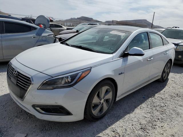 KMHE34L17HA050730 - 2017 HYUNDAI SONATA HYBRID WHITE photo 1