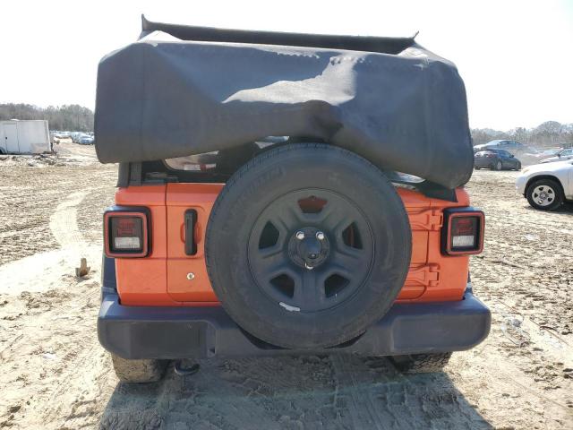 1C4GJXAN2JW221564 - 2018 JEEP WRANGLER SPORT Pomarańczowy zdjęcie 6