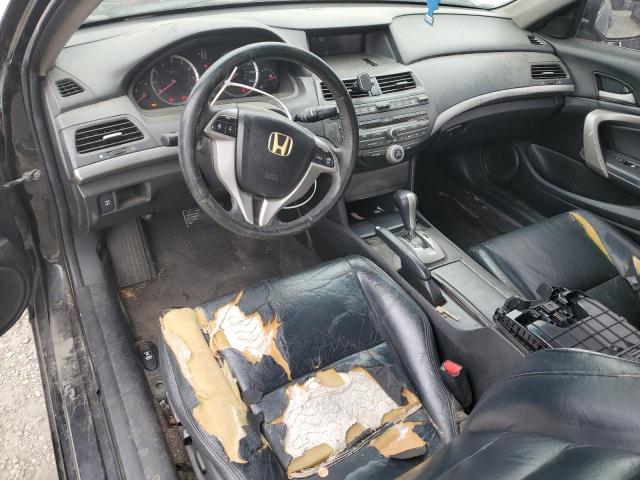 1HGCS12828A005577 - 2008 HONDA ACCORD EXL BLACK photo 8