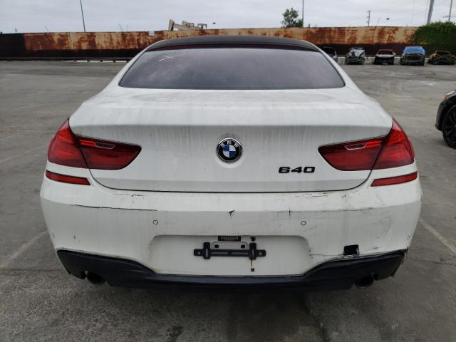 WBA6A0C53ED317721 - 2014 BMW 640 I GRAN COUPE WHITE photo 6