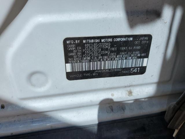 JA4AD2A36LZ016002 - 2020 MITSUBISHI OUTLANDER ES WHITE photo 12