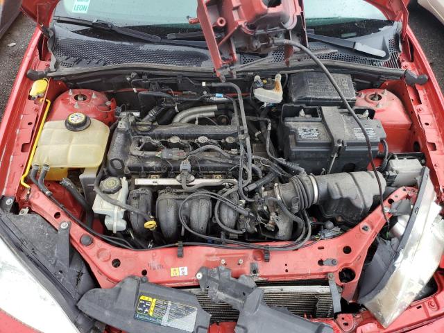 1FAFP34N87W118887 - 2007 FORD FOCUS ZX4 RED photo 11